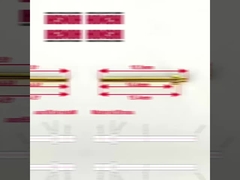 Pini lavorati 2.0x18.5 mm Pini terminali dorati Pini di contatto in ottone Pini per connettore