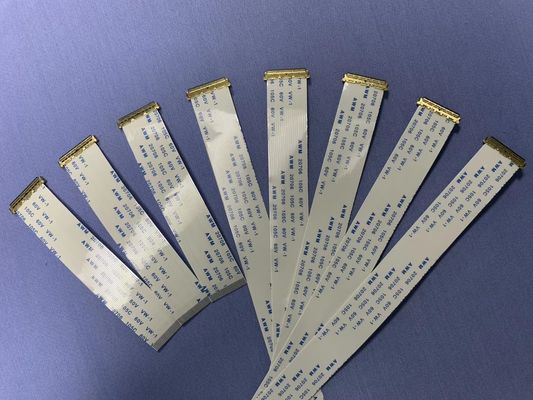 Materiale isolante PET 0,5 mm Cavo FFC piatto UL20624 80c 60v 20 pin FPC
