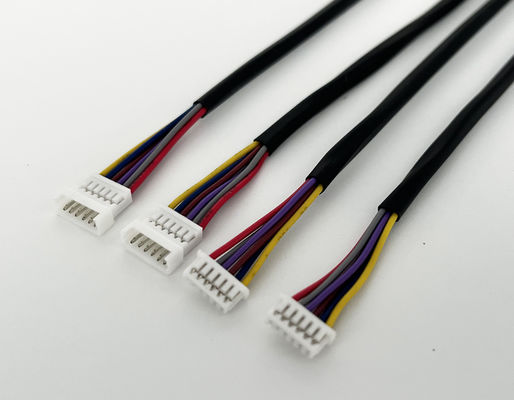 UL1007 Assemblaggio di cablaggio per fili 2 pin 6 pin 8 pin Assemblaggi di cavi elettrici personalizzati