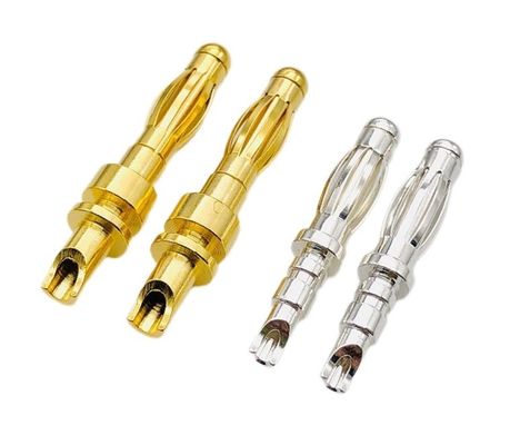 Taglia personalizzata 4mm maschio Banana Plug connettore con oro e tela a filo garantito