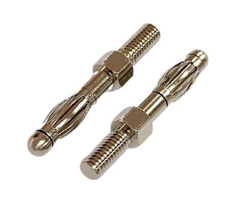 Taglia personalizzata 4mm maschio Banana Plug connettore con oro e tela a filo garantito