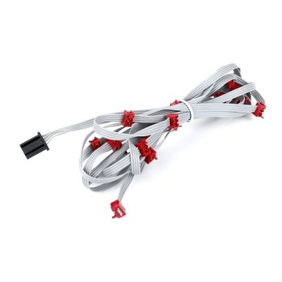 8 pin 10 pin maschio Flat Cable Assembly IDC Cable Ribbon Red Micro Match Connector
