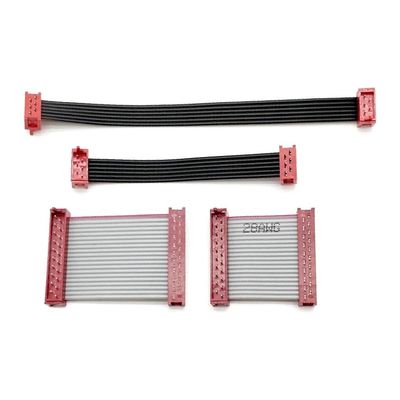 8 pin 10 pin maschio Flat Cable Assembly IDC Cable Ribbon Red Micro Match Connector