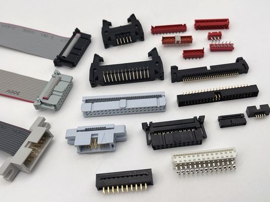 8 pin 10 pin maschio Flat Cable Assembly IDC Cable Ribbon Red Micro Match Connector