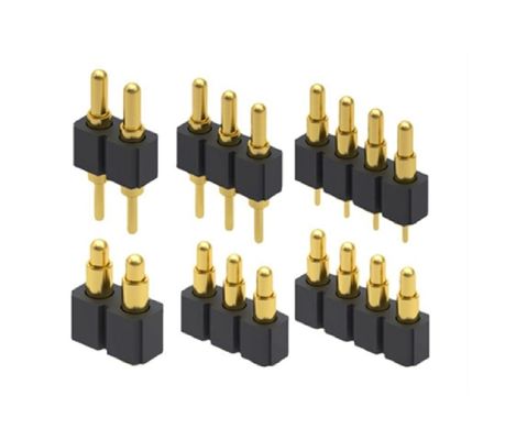 2.0mm Pitch H2.5mm Male Pogo Pin Connector per PCB a doppia fila 20pin Straight Dip