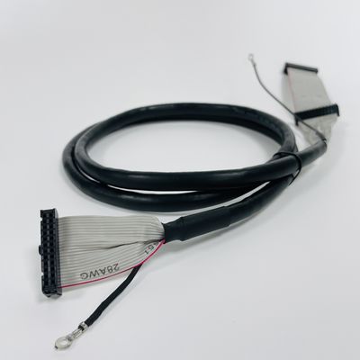 Cable a nastro piatto per automobili IDC 2,54 mm Materiale di isolamento di passo PVC poliestere