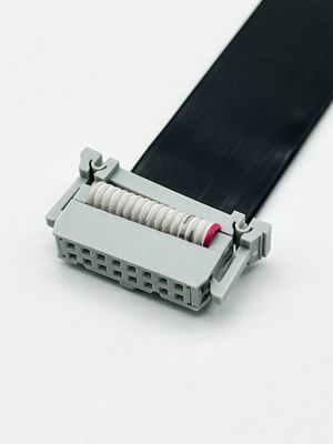 Cable a nastro in PVC piatto a 16 pin IDC con connettore a passo di 2,54 mm di lunghezza personalizzata