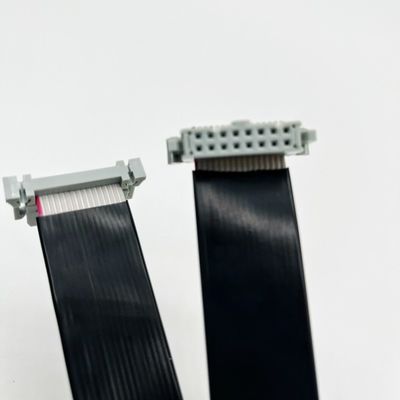 Cable a nastro in PVC piatto a 16 pin IDC con connettore a passo di 2,54 mm di lunghezza personalizzata