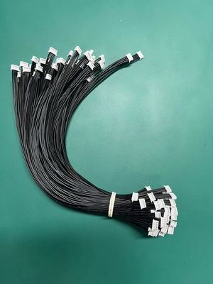 2.54mm Pitch 4 Pin Dupont Cable Assembly UL1007 24awg Nero Lunghezza personalizzata