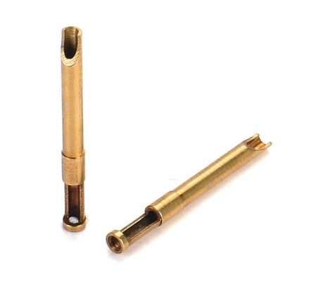 OEM CNC ottone Machined Pins Contatti Automatico Torno Processo Dimensioni personalizzate