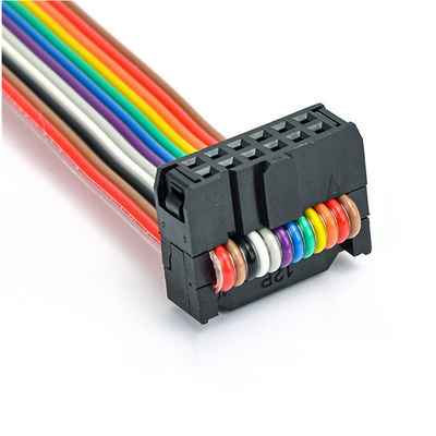 Cable a nastro a 12 pin a misura di 2.54 mm IDC Socket UL2651 28AWG Flat Wire Assembly