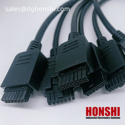 14 Pin Micro Fit 3.0 Overmolding Molded Cable Assembly UL20276 430251400 Cavo in PVC