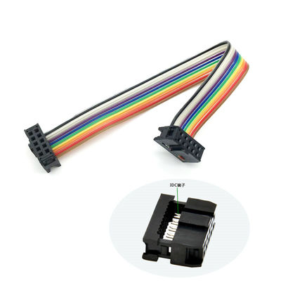 Cable a nastro a 12 pin a misura di 2.54 mm IDC Socket UL2651 28AWG Flat Wire Assembly