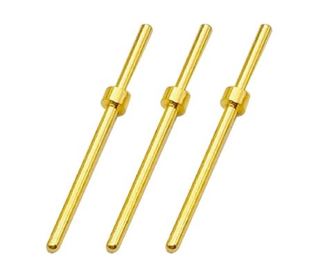 Pini connesso meccanizzato 2.0x18.5mm Pini terminali dorati Pini di contatto in ottone