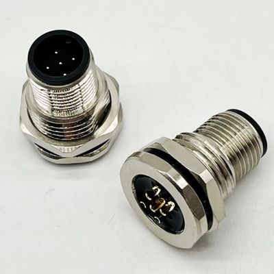 M12 5 pin Femminile e maschio pannello montato Multi Pin Cable Circolare connettori impermeabili