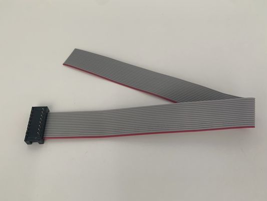 DIP Plug Grey Flat Cable Assembly 16 Pin Ribbon Cable UL2651 28awg 2,54 mm di passo
