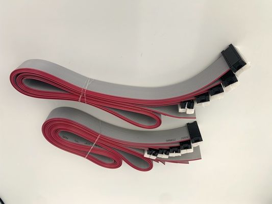 DIP Plug Grey Flat Cable Assembly 16 Pin Ribbon Cable UL2651 28awg 2,54 mm di passo