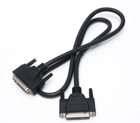 Cable D Sub Custom 13W3 Power Connector Shielded DB9 DB15 Male To Female Cable