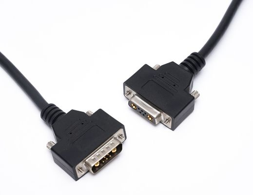 Cable D Sub Custom 13W3 Power Connector Shielded DB9 DB15 Male To Female Cable
