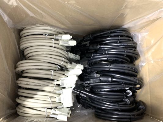 Cable D Sub Custom 13W3 Power Connector Shielded DB9 DB15 Male To Female Cable