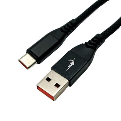 1m Assetto di cavi USB neri UL2725 28Awg per la sincronizzazione e la ricarica rapida dei dati
