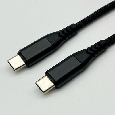 1m Assetto di cavi USB neri UL2725 28Awg per la sincronizzazione e la ricarica rapida dei dati
