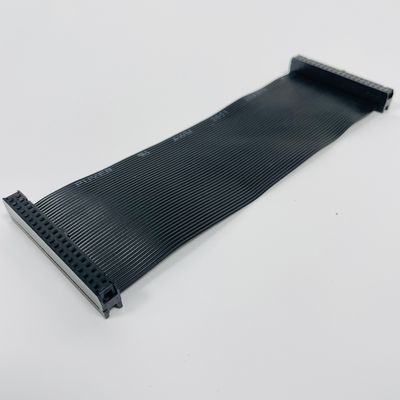 Cable piatto nero da 2,54 mm su misura 6 pin - 64 pin IDC Flat Ribbon Cable Assembly