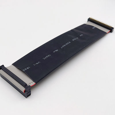 Cable piatto nero da 2,54 mm su misura 6 pin - 64 pin IDC Flat Ribbon Cable Assembly