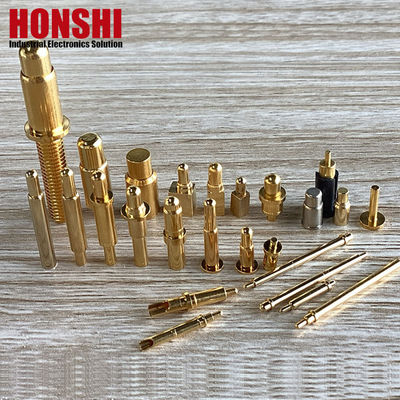 Pin maschio a molla rivestito d'oro per connettori Pogo da 3,00 mm -40 °C-105 °C Temperatura