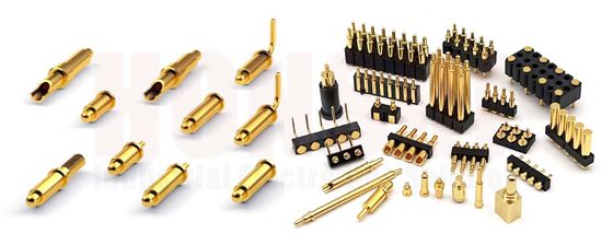 Pin maschio a molla rivestito d'oro per connettori Pogo da 3,00 mm -40 °C-105 °C Temperatura