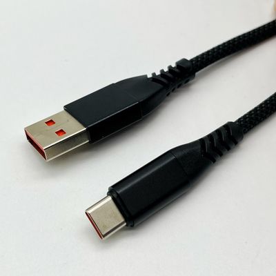 Cavo USB UL2725 nero tipo C USB 2.0 Un connettore maschile con placcaggio dorato