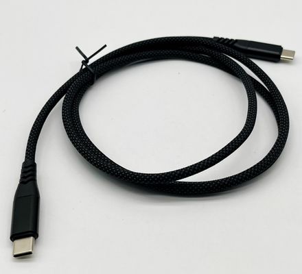 Cavo USB UL2725 nero tipo C USB 2.0 Un connettore maschile con placcaggio dorato