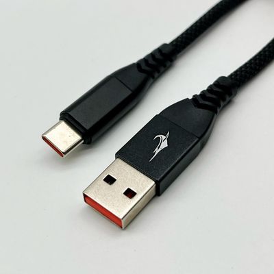 Cavo USB UL2725 nero tipo C USB 2.0 Un connettore maschile con placcaggio dorato