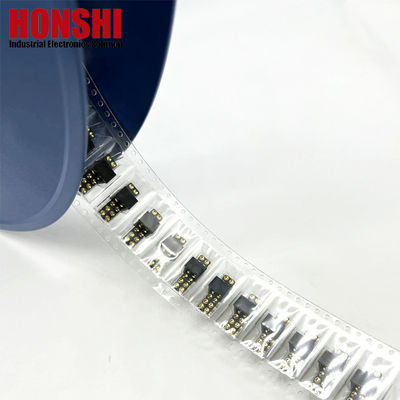 2.54mm High Current Pogo Pin Connector Femminile 2x7P Dorato H2.5 SMT Tipo Per PCB