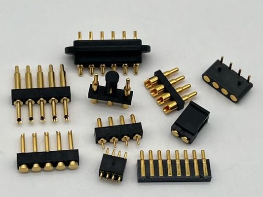 2.54mm High Current Pogo Pin Connector Femminile 2x7P Dorato H2.5 SMT Tipo Per PCB