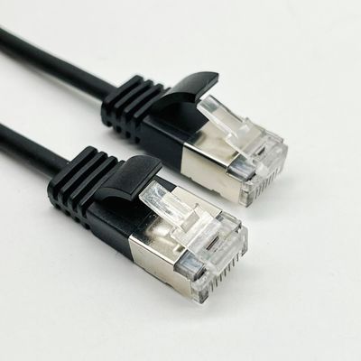 0.5m - 20m Cavo Ethernet RJ45 Nero Cavo rotondo Cat7 Patch personalizzato