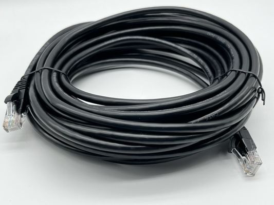 0.5m - 20m Cavo Ethernet RJ45 Nero Cavo rotondo Cat7 Patch personalizzato