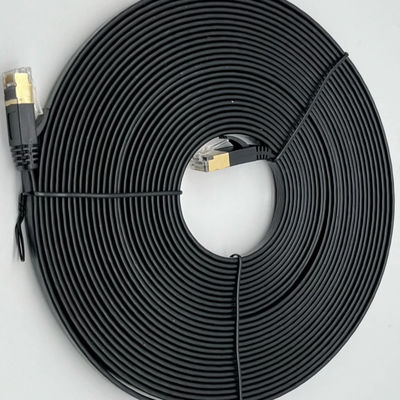 Assemblaggio di cavo modellato nero su misura RJ45 Cat7 Ethernet Patch Cable 8P8C Connector Cable