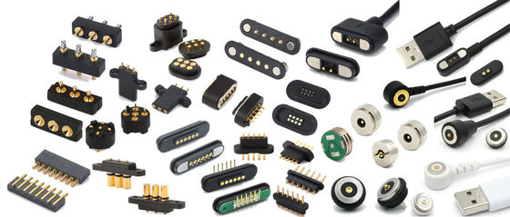 Cable di ricarica ad alta corrente 3.0a USB 2 pin Adaptatore di carica circolare Magnetico Pogo Pin