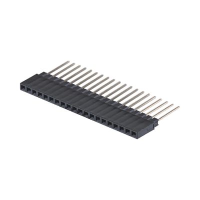 Single Row 180 Degree 40P Female Header Connector 2.54mm Pitch 8.5mm Altezza di plastica
