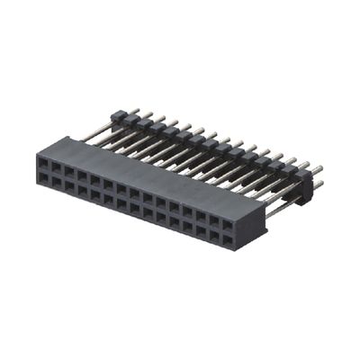 Single Row 180 Degree 40P Female Header Connector 2.54mm Pitch 8.5mm Altezza di plastica