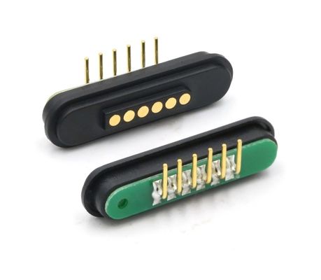 DC12V Magnetico Pogo Pin Impermeabile angolo destro Dip connessione a molla