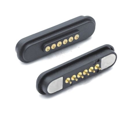 DC12V Magnetico Pogo Pin Impermeabile angolo destro Dip connessione a molla