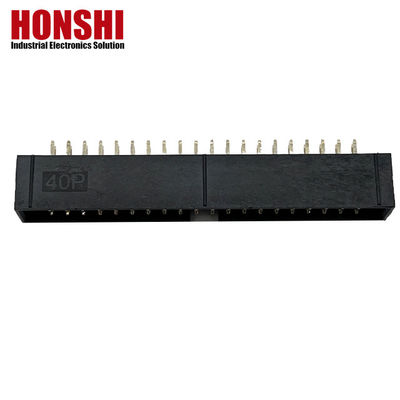 2.54mm Box Header Connector H8.8 40P connessione elettrica dorata a doppia fila