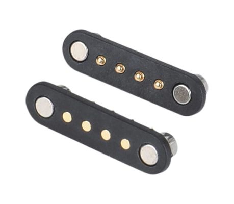4p Magnetico Pogo Pin attraverso i fori Collegatori a molla connesse impermeabili