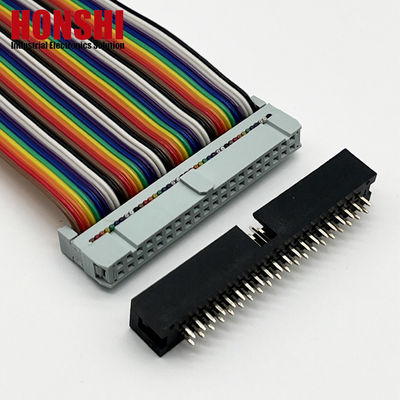 2.54mm Box Header Connector H8.8 40P connessione elettrica dorata a doppia fila