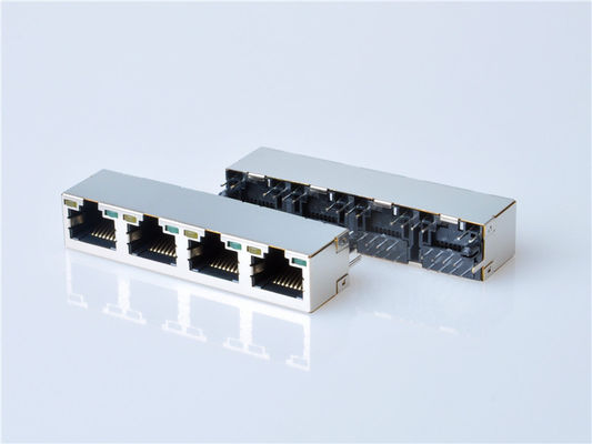 8p8c RJ45 connettore Ethernet 1x1 porte femminile RJ45 Jack senza magneti