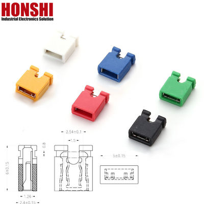 Mini Jumper Connector Board per l'automobile Femminile Socket 1.27mm 2mm 2.54mm Pitch Nero Rosso Giallo con Ni Plating