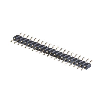 2.54mm connessione per intestazione di pin meccanizzata ad angolo destro SMT SMD PCB a riga singola