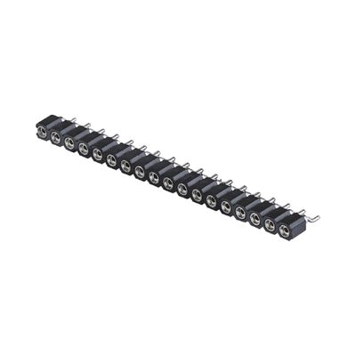 2.54mm connessione per intestazione di pin meccanizzata ad angolo destro SMT SMD PCB a riga singola
